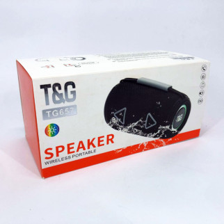 Bluetooth-колонка TG657 з RGB підсвічуванням 1500 mAh, Bluetooth колонка для гарної музики. Колір: чорний - Інтернет-магазин спільних покупок ToGether