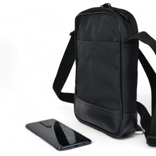 Сумка-месенджер із еко-шкіри + тканини, чоловіча сумка через плече, сумка через плече кежуал чоловіча - Інтернет-магазин спільних покупок ToGether