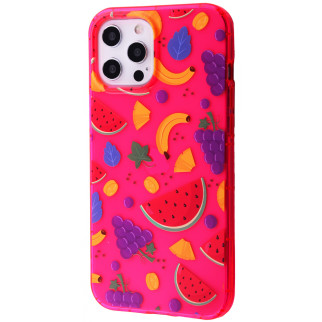 Чохол для Apple Iphone 12 Pro Max фрукти. Колір рожевий - Інтернет-магазин спільних покупок ToGether