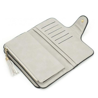 Клатч портмоне гаманець Baellerry N2341, жіночий гаманець маленький шкірозамінник. Колір: сірий - Інтернет-магазин спільних покупок ToGether