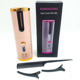 Плойка авто-бігуді для завивки волосся бездротовий Ramindong Hair curler. Колір: рожевий - Інтернет-магазин спільних покупок ToGether