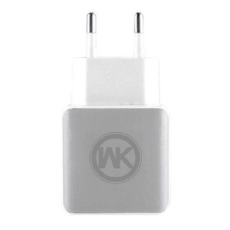 ЗУ мережеве евровілка Blanc WP-U11 2USB 2.1 A кабель microUSB White WK 340053 - Інтернет-магазин спільних покупок ToGether