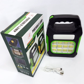 Ліхтар переносний JY-978D-LED+12COB, power bank, ліхтар світлодіодний прожектор. Колір: зелений - Інтернет-магазин спільних покупок ToGether