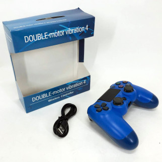 Джойстик DOUBLESHOCK для PS 4, бездротовий ігровий геймпад PS4/PC акумуляторний джойстик. Колір синій - Інтернет-магазин спільних покупок ToGether