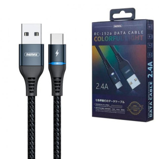 Кабель USB Remax Type-C Colorful RC-152a-Black 1 м - Інтернет-магазин спільних покупок ToGether