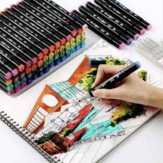 Набір маркерів для малювання Touch 80 шт./уп. двосторонні професійні фломастери для художників - Інтернет-магазин спільних покупок ToGether