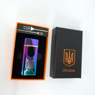 Електрична та газова запальничка Україна з USB-зарядкою HL-432, Юсб запальничка. Колір: хамелеон - Інтернет-магазин спільних покупок ToGether
