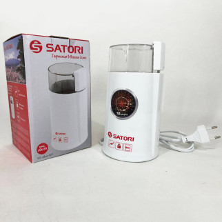 Кафемолка електрична Satori SG-1801-WT, кавомолка електрична домашня, портативна. Колір: білий - Інтернет-магазин спільних покупок ToGether
