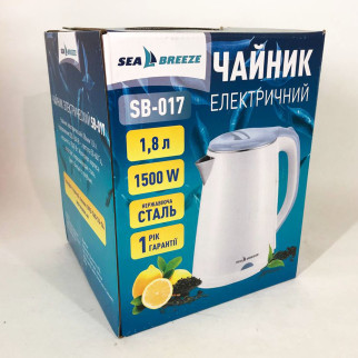 Електрочайник SeaBreeze SB-017 / 1,8 Л / стильний електричний чайник, чайник електро - Інтернет-магазин спільних покупок ToGether