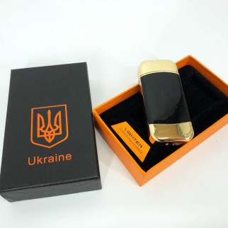 Дугова електроімпульсна запальничка із USB-зарядкою Україна LIGHTER HL-439. Колір: золотий - Інтернет-магазин спільних покупок ToGether