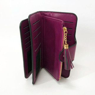 Клатч портмоне гаманець Baellerry N2341, маленький жіночий гаманець, компактний гаманець. Колір: фіолетовий - Інтернет-магазин спільних покупок ToGether