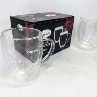 Набір чашок з подвійним дном Con Brio CB-8430-2 300 мл 2 шт - Інтернет-магазин спільних покупок ToGether