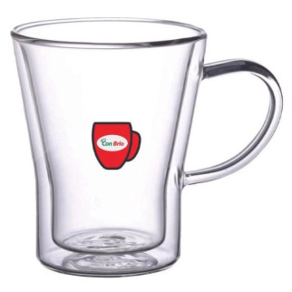 Чашки з подвійними стінками Con Brio 280 мл CB-8528 2шт, кружки скляні з подвійним дном - Інтернет-магазин спільних покупок ToGether