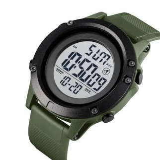 Годинник наручний чоловічий SKMEI 1508AGWT ARMY GREEN-WHITE, Водонепроникний чоловічий годинник. Колір: зелений - Інтернет-магазин спільних покупок ToGether