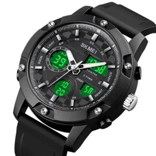 Годинник наручний чоловічий SKMEI 1757BKBK BLACK-BLACK, годинник наручний електронний тактичний. Колір: чорний - Інтернет-магазин спільних покупок ToGether