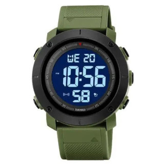 Годинник наручний чоловічий SKMEI 2122AGWT ARMY GREEN-WHITE, армійський годинник протиударний. Колір: зелений - Інтернет-магазин спільних покупок ToGether
