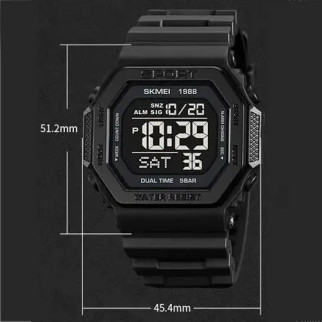 Годинник наручний чоловічий SKMEI 1988BK, чоловічий армійський водостійкий тактичний годинник, для військовослужбовців - Інтернет-магазин спільних покупок ToGether