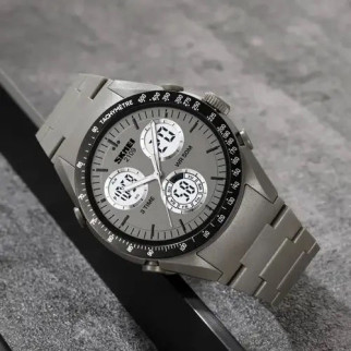 Годинник наручний чоловічий SKMEI 2109GY, армійський годинник протиударний, оригінальний чоловічий годинник - Інтернет-магазин спільних покупок ToGether