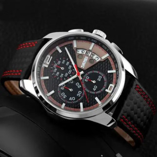 Годинник наручний чоловічий SKMEI 9106RD, оригінальний чоловічий годинник, модний чоловічий годинник круглий - Інтернет-магазин спільних покупок ToGether