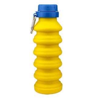 Пляшка для води складана Magio MG-1043Y 450 мл. Колір: жовтий - Інтернет-магазин спільних покупок ToGether