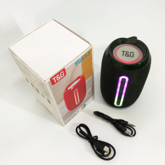 Портативна Bluetooth-колонка TG653 USB з ремінцем бездротова колонка портативна потужна. Колір: зелений - Інтернет-магазин спільних покупок ToGether