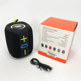 Портативна Bluetooth колонка TG658 8W з RGB підсвічуванням, Бездротова колонка потужна. Колір: чорний - Інтернет-магазин спільних покупок ToGether