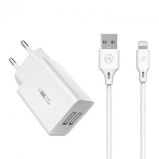 Зарядний пристрій USB WK Lightning WP-U56i-White білий - Інтернет-магазин спільних покупок ToGether