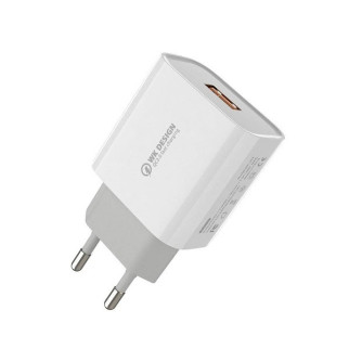 Зарядний пристрій USB з кабелем USB WK Type-C WP-U57-T-White 1 м - Інтернет-магазин спільних покупок ToGether