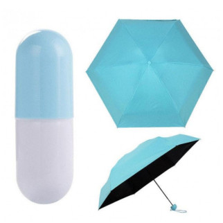 Компактна парасолька в капсулі-футлярі синій, маленька парасолька в капсулі. Колір: блакитний - Інтернет-магазин спільних покупок ToGether