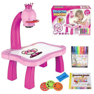 Дитячий стіл проектор для малювання з підсвічуванням Projector Painting. Колір: рожевий - Інтернет-магазин спільних покупок ToGether
