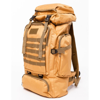 Армійський рюкзак тактичний 70 л Водонепроникний туристичний рюкзак. Колір: койот - Інтернет-магазин спільних покупок ToGether