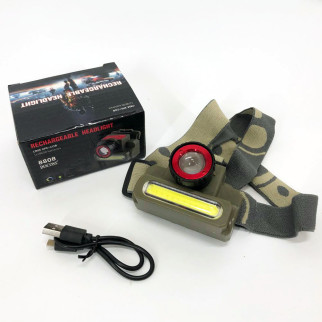 Ліхтар налобний Police 8808/6908-XPE+COB, micro USB, вбудований акумулятор, ліхтарик на голову із зарядкою - Інтернет-магазин спільних покупок ToGether