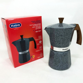 Гейзерна кавоварка Magio MG-1011, гейзерна кавоварка для індукції, кавоварка для дому - Інтернет-магазин спільних покупок ToGether