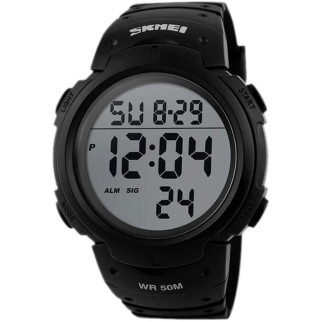 Годинник наручний чоловічий SKMEI 1068BK, водонепроникний чоловічий годинник, тактичний годинник. Колір: чорний - Інтернет-магазин спільних покупок ToGether