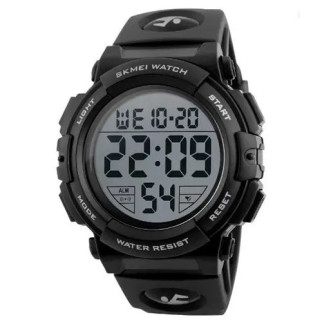 Годинник наручний чоловічий SKMEI 1258BK, брендовий чоловічий годинник, водостійкий тактичний годинник. Колір: чорний - Інтернет-магазин спільних покупок ToGether