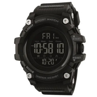 Годинник наручний чоловічий SKMEI 1384BK BLACK, водонепроникний чоловічий годинник. Колір: чорний - Інтернет-магазин спільних покупок ToGether
