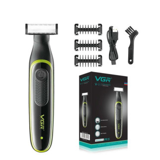 Чоловічий акумуляторний триммер для бороди та вусів VGR V-017 верстат для вологого та сухого гоління - Інтернет-магазин спільних покупок ToGether