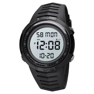 Годинник наручний чоловічий SKMEI 1632BKWT BLACK-WHITE, годинник для військовослужбовців. Колір: чорний - Інтернет-магазин спільних покупок ToGether