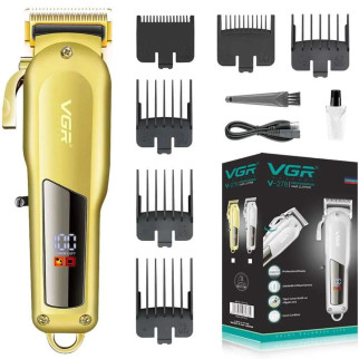 Машинка для стрижки VGR Professional Hair Clipper V-278 GOLD, домашня машинка для стрижки волосся - Інтернет-магазин спільних покупок ToGether