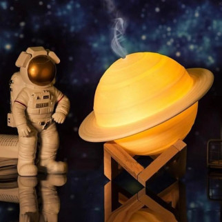 Зволожувач очисник повітря нічник 3 в 1 Сатурн компактний з LED підсвічуванням 3 режими міні арома лампа - Інтернет-магазин спільних покупок ToGether