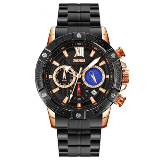 Годинник наручний чоловічий SKMEI 9235RG, годинник кварцовий чоловічий, модний чоловічий годинник круглий - Інтернет-магазин спільних покупок ToGether