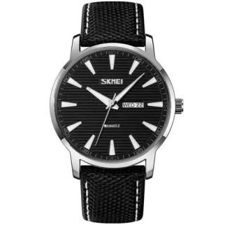 Годинник наручний чоловічий SKMEI 9303SIBK, годинник кварцовий чоловічий, стильний статусний наручний годинник стрілочний - Інтернет-магазин спільних покупок ToGether