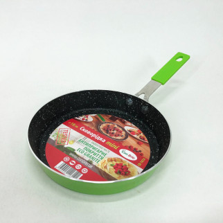 Сковорода Con Brio CB-1614 з антипригарним покриттям Eco Granite mini 16 см. Колір: зелений - Інтернет-магазин спільних покупок ToGether