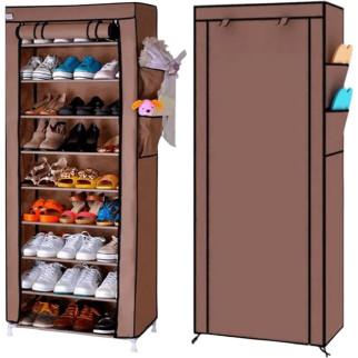 Тканинний стелаж для зберігання взуття Ason Shoe Cabinet 9 полиць 160 x 60 x 30 см, Каркасний органайзер - Інтернет-магазин спільних покупок ToGether