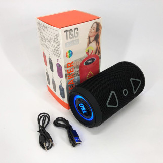 Bluetooth колонка портативна TG656 FM-радіо, акумуляторна колонка для музики. Колір: чорний - Інтернет-магазин спільних покупок ToGether