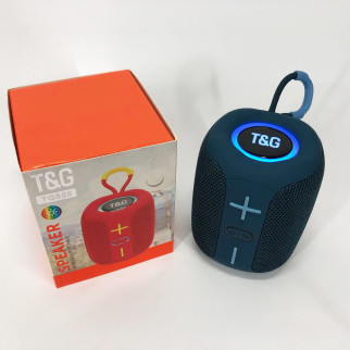 Портативна Bluetooth колонка TG658 8W з RGB підсвічуванням, акумуляторна переносна колонка. Колір: синій - Інтернет-магазин спільних покупок ToGether