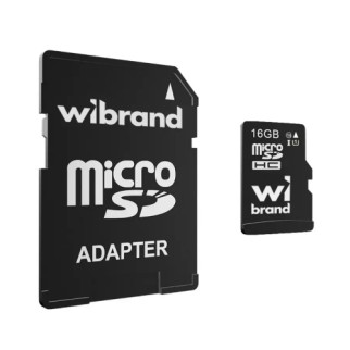 Карта пам'яті microSDHC 16Гб Class 10 (UHS-1) Wibrand + adapter SD - Інтернет-магазин спільних покупок ToGether