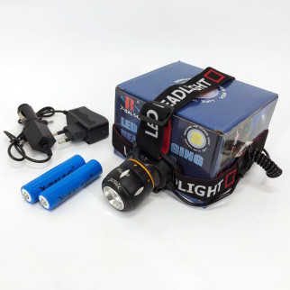 Ліхтар налобний світлодіодний водонепроникний з 2 акумуляторами Bailong BL-T06B-P90, головний ліхтарик - Інтернет-магазин спільних покупок ToGether