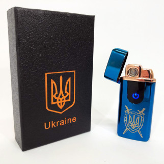 Електрична та газова запальничка Україна з USB-зарядкою HL-432, сенсорна запальничка. Колір: синій - Інтернет-магазин спільних покупок ToGether