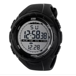 Чоловічий годинник SKMEI 1025BK ARMY BLACK, годинник тактичний протиударний. Колір: чорний - Інтернет-магазин спільних покупок ToGether